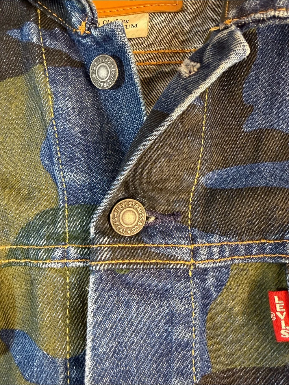 Levi's Big E Camo Denim Trucker Jacket